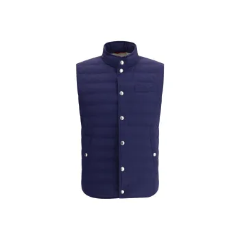Brunello Cucinelli Vest Men's Blue