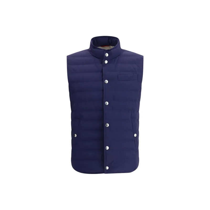 Brunello Cucinelli Vest Men's Blue-0