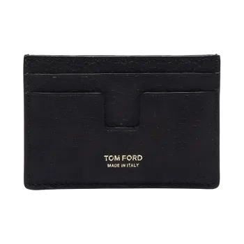 TOM FORD Grain Leather Wallet Men's Black