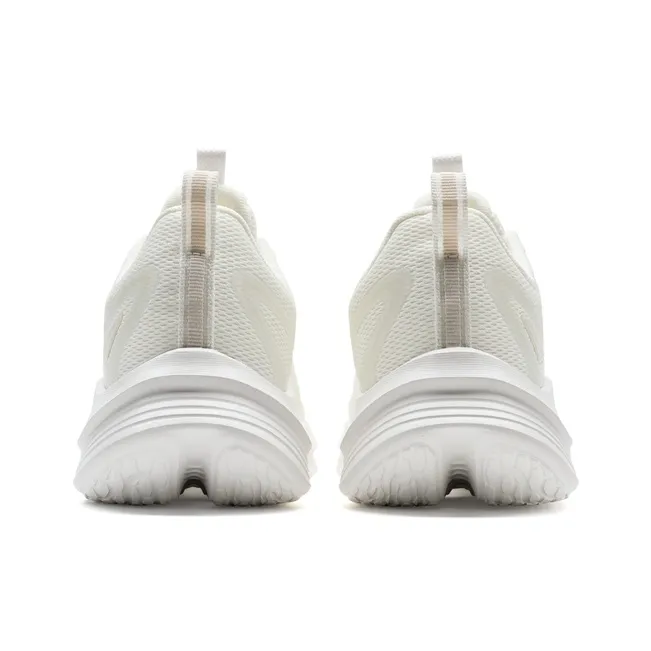 XTEP Feather Breathable Lightweight Rebound Low Top Casual City Commute Running Shoes Women's Sail White-4