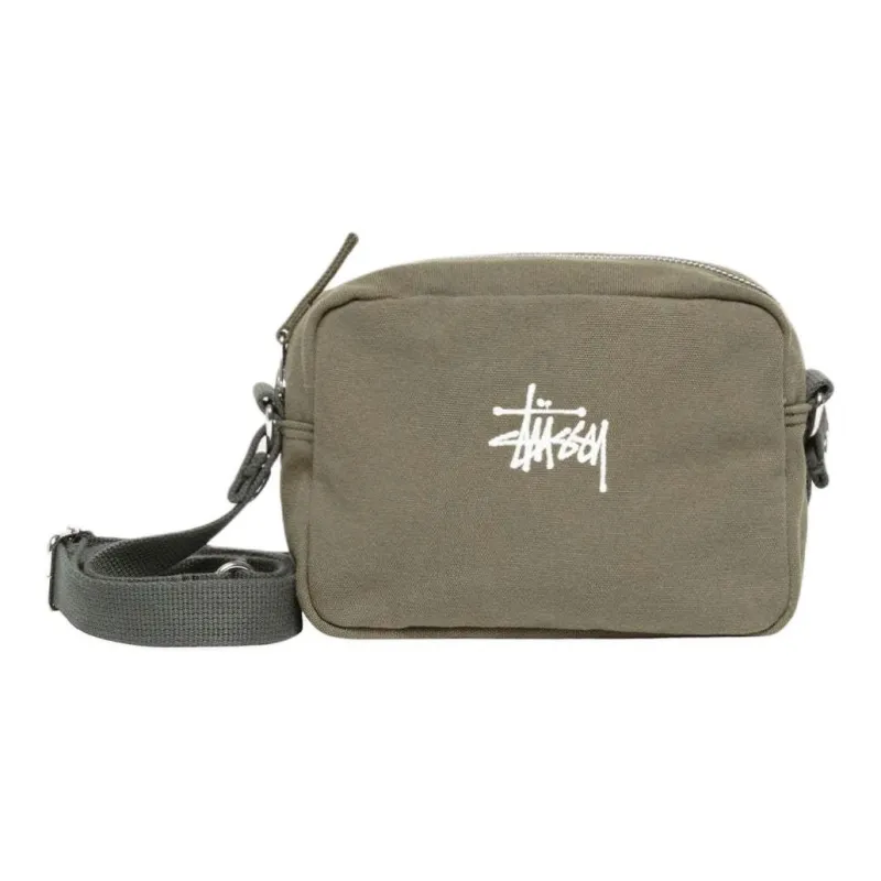 Stussy Cotton Crossbody Bags Unisex Green-0