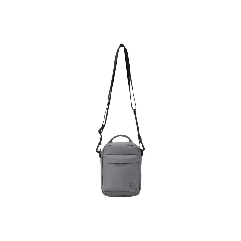 DESCENTE Nylon Shoulder Bag, Crossbody Bag, Handbag Unisex Gray-0