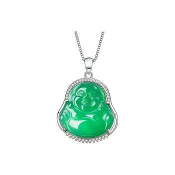 FR Chalcedony Jade Necklaces Women's