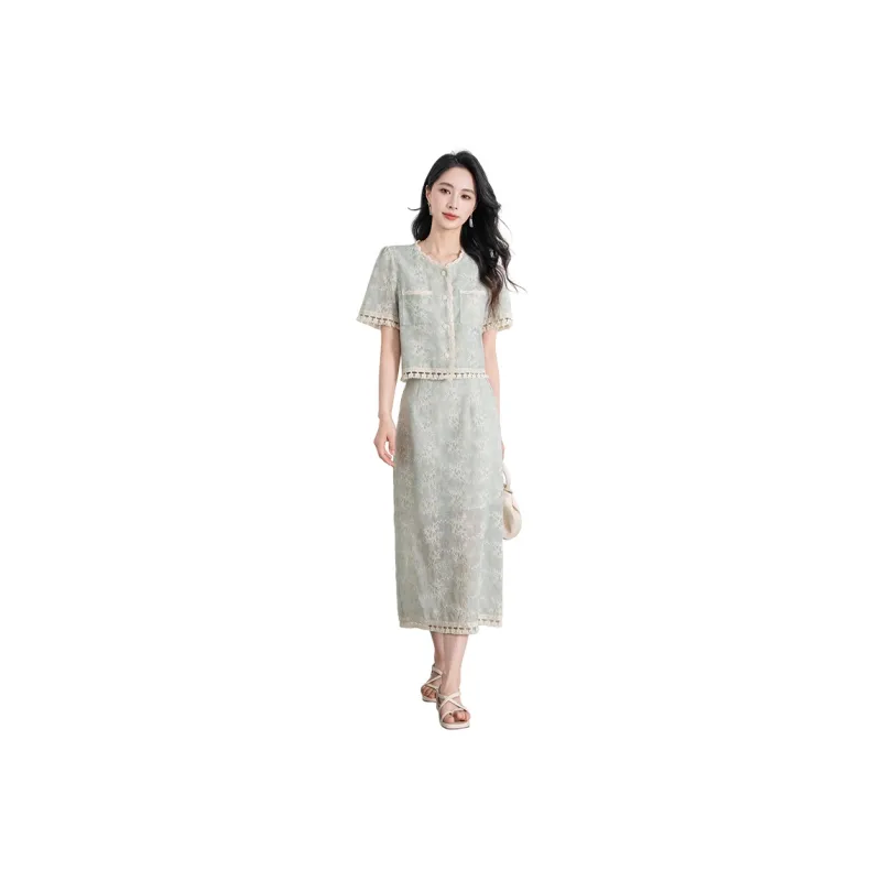 Shavani Two Piece Skirt Sets Women's-0