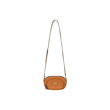 MCM Leather Crossbody Bag, Shoulder Bag Mini Women's Red Brown