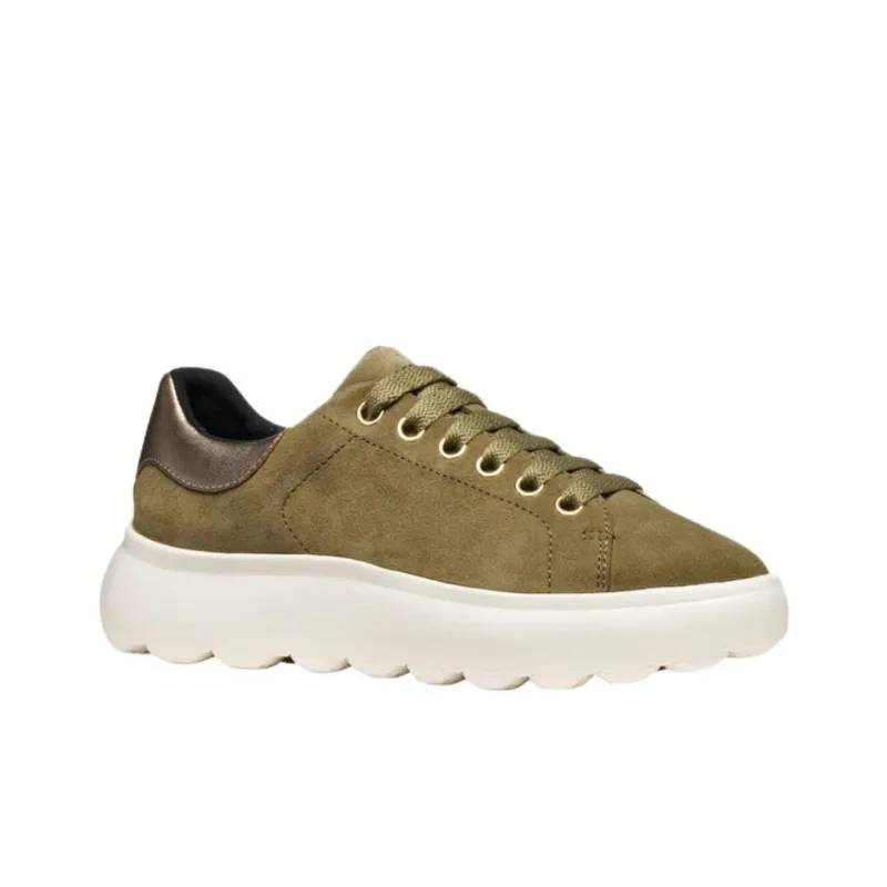 GEOX Spherica Ec4.1 Low Top Casual Shoes Women's Green-4