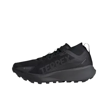 Adidas Terrex Agravic Abrasion Resistant Waterproof And Breathable Low Top Trail Running Shoes Men's Black