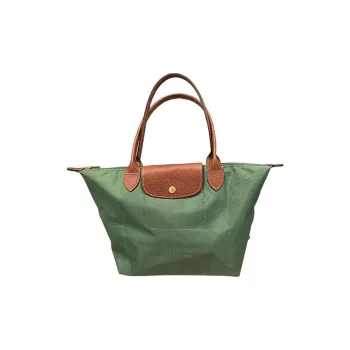 LONGCHAMP Le Pliage Nylon Handbag Medium Size Women's Green