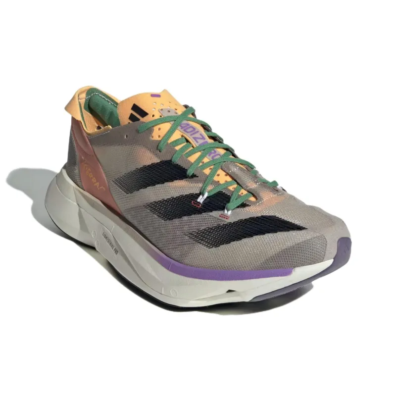 Adidas Adizero Adios Pro 3 Anti Slip Wear Resistant Low Top Running Shoes Unisex Gray-2