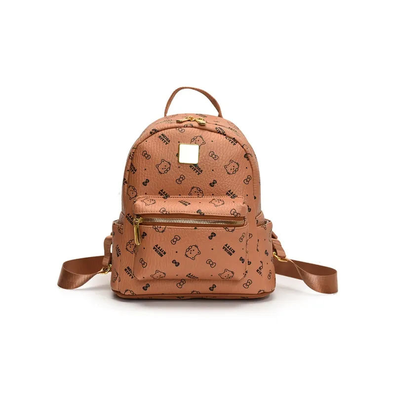 Teddy Bear Collection PU Backpack Women's Multicolor-10