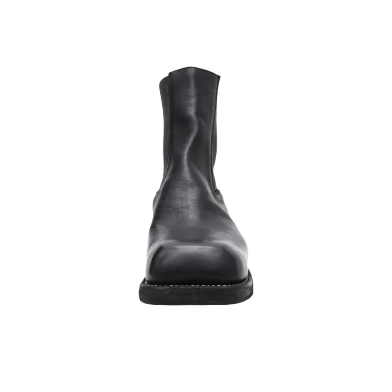GUIDI Short Chelsea Boots Men's Black-3