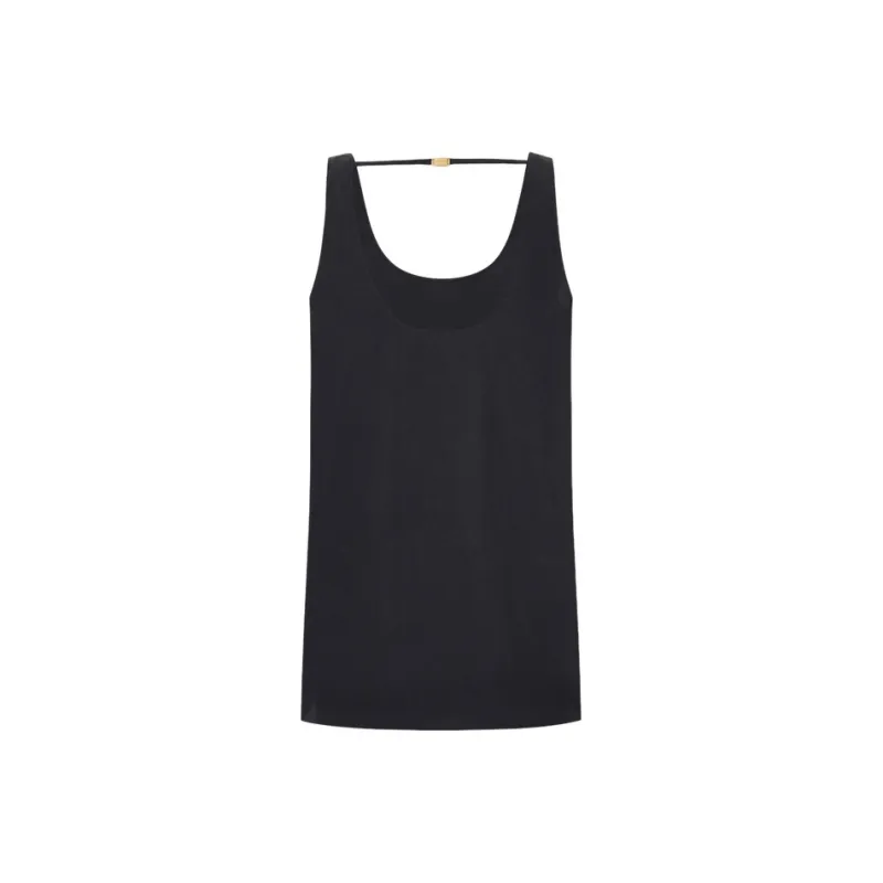 MO&CO Tank Tops Women's Charcoal Black-1
