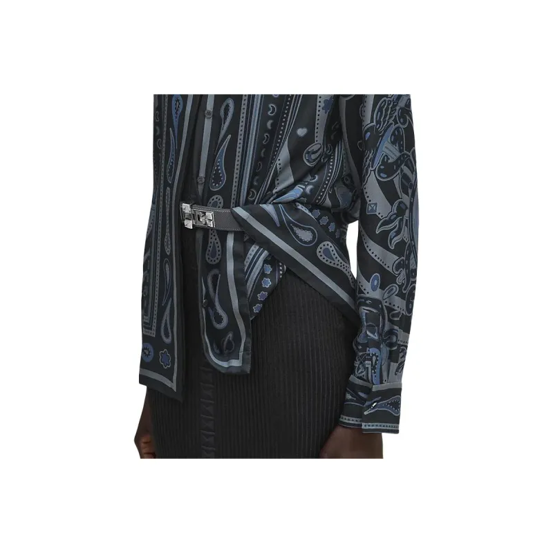HERMES Shirt Women's Black Vanilla-4
