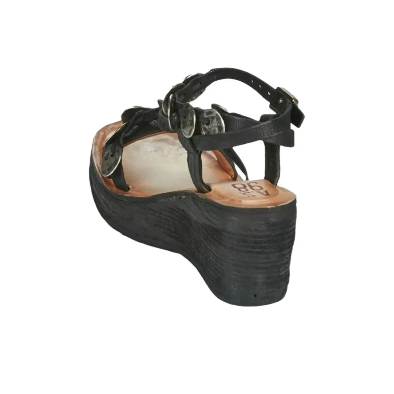 AirStep Noa Roman Sandals Women's Black-5