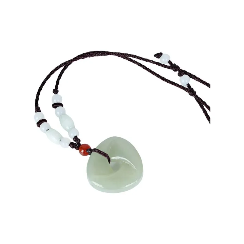 WANYUHUN Hetian Jade Pendants Green Jade Unisex-0
