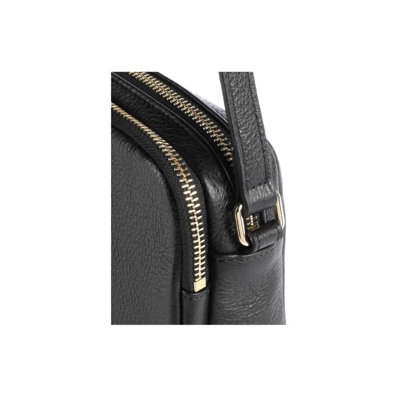 Lancaster Grain Cow Leather Shoulder Bag, Crossbody Bag Women's Black-5