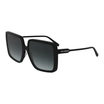KARL LAGERFELD Plastic Square Sunglasses Women's Black