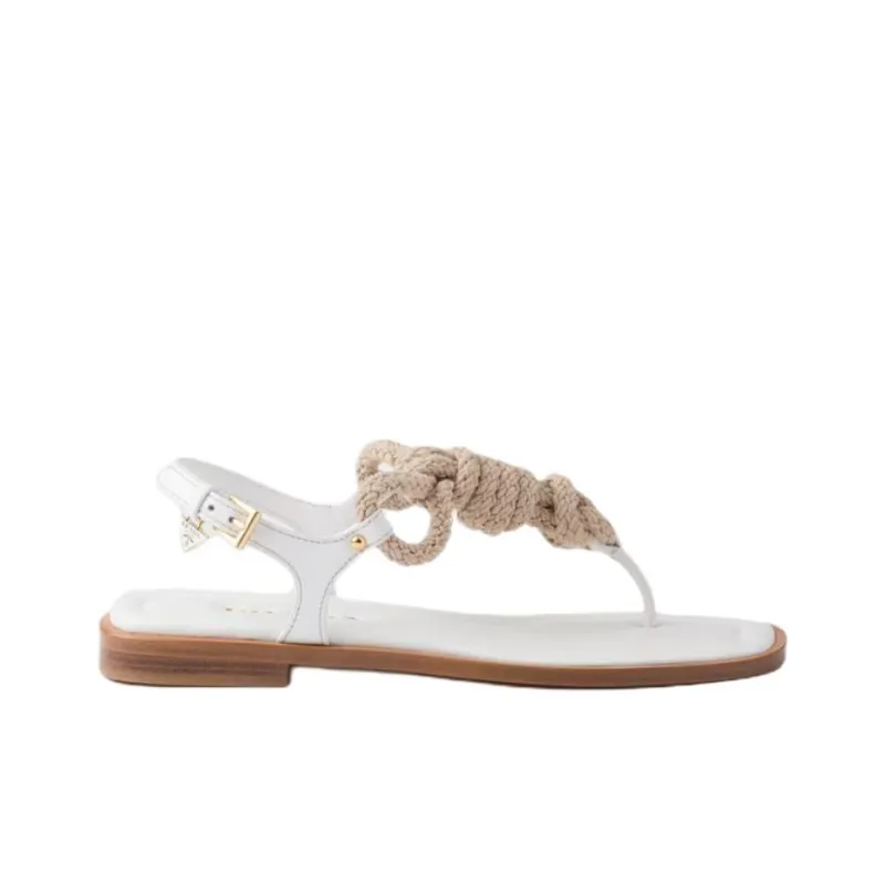 PRADA One Strap Sandals Women's White-1