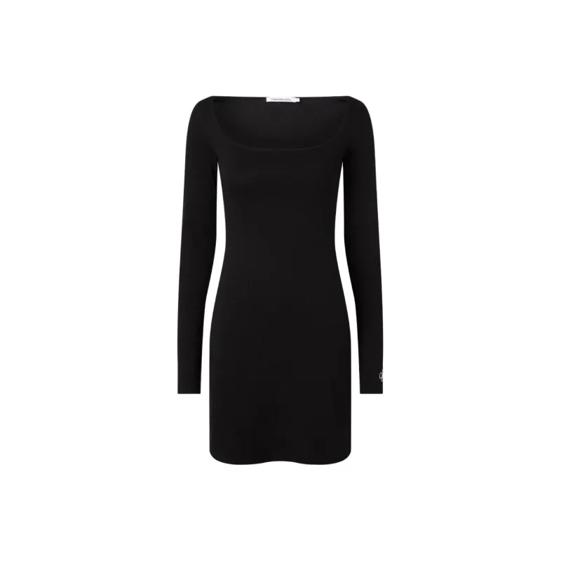 CALVIN KLEIN Long Sleeved Dress Women's Black-0