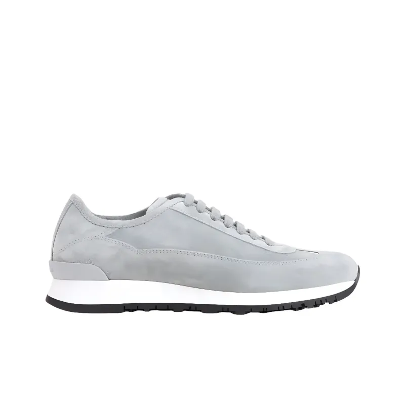 JOHN LOBB Panelled Suede Sneakers-1