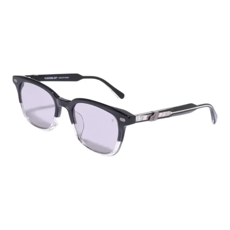A BATHING APE Subject To Official Website Square Sunglasses Unisex Charcoal Gray-0
