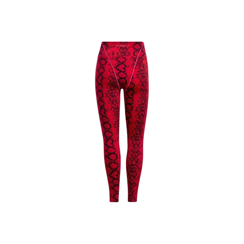 Adidas Ivy Park Allover Print Tights Red/Black-1