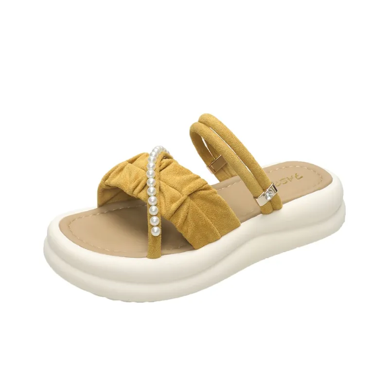 PARK DANCE Rubber Sole Abrasion Resistant Slide Slippers Women's-3