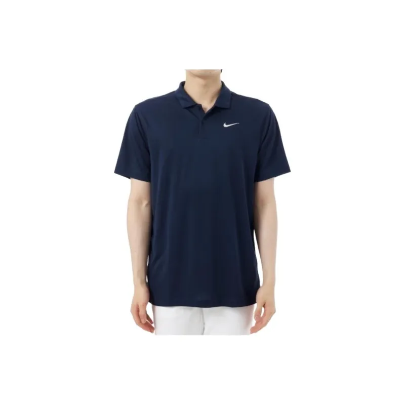 Nike Polo Shirt Men's Marine Blue-0