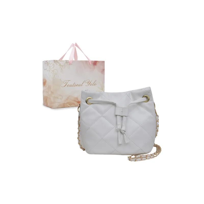 TOUTSEUL YOLO PU Crossbody Bag, Shoulder Bag Women's White/Khaki/Black/Rose Red-0