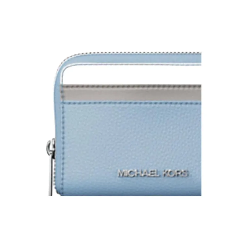 MICHAEL KORS Jet Set Polyurethane Wallet Medium Size Unisex Blue-3