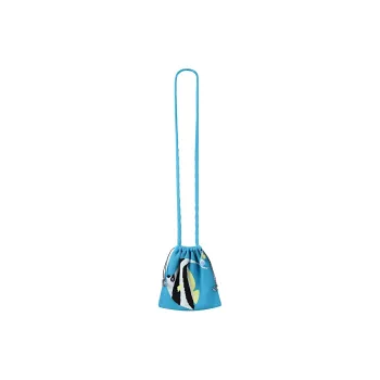 Crying Center Fabric Crossbody Bags Unisex Lake Blue