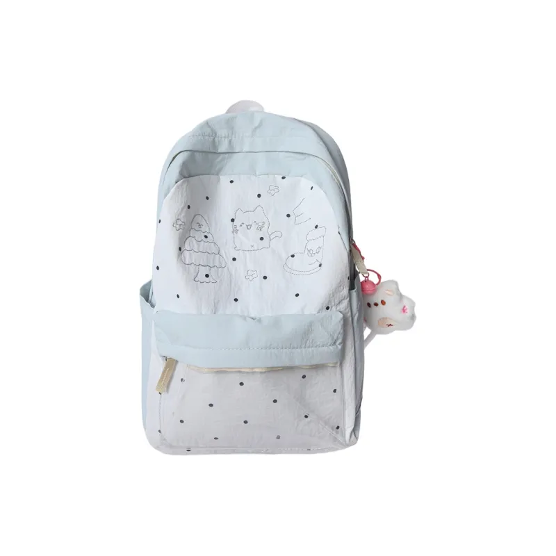 PULEWEI Nylon Backpack Unisex Multicolor-21