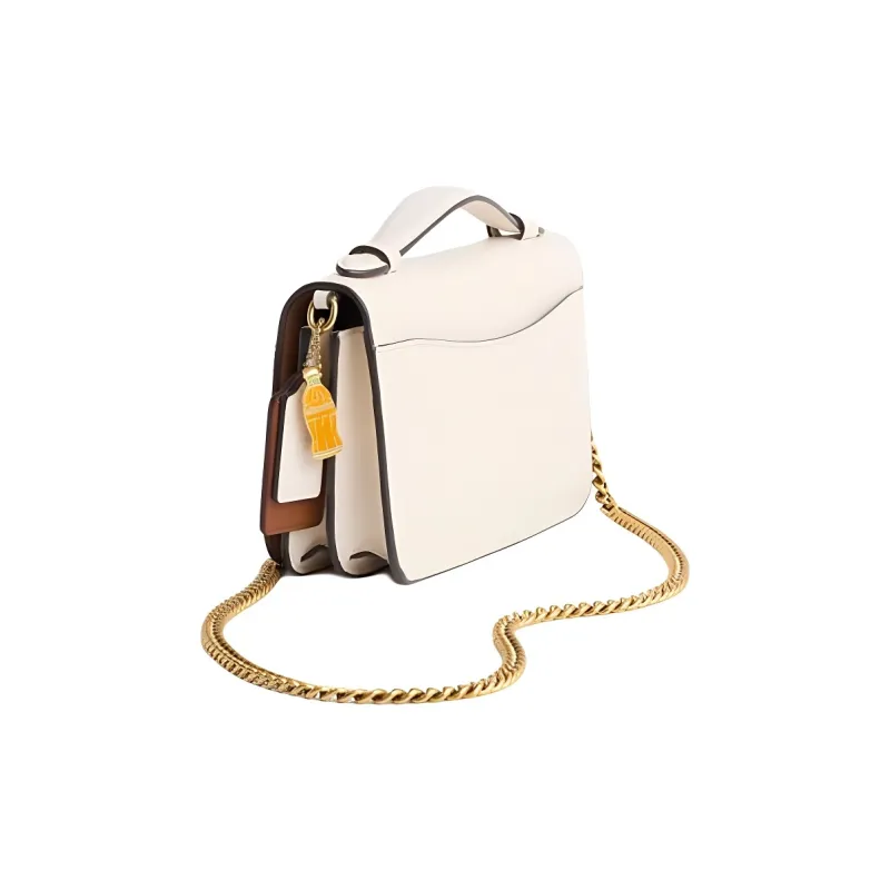 COACH Bea Calfskin Handbag Shoulder Bag Crossbody Bag Women's Brass Mixed Pink Pencil Color-1