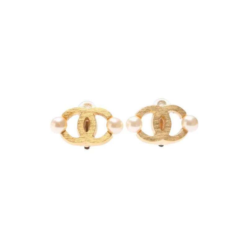 CHANEL 2002 Coco Mark Clip on Earrings-0