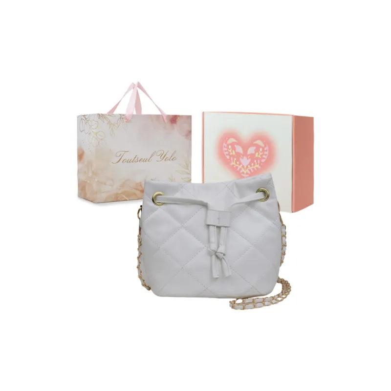 TOUTSEUL YOLO PU Crossbody Bag, Shoulder Bag Women's White/Khaki/Black/Rose Red-28