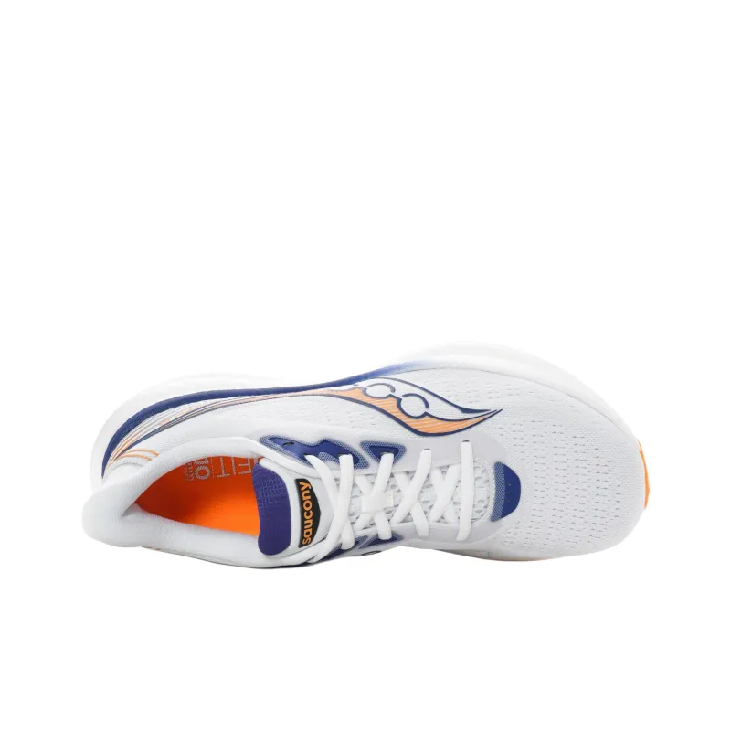 Saucony Triumph 23 Anti Slip Wear Resistant Low Top Running Shoes Men's White-5