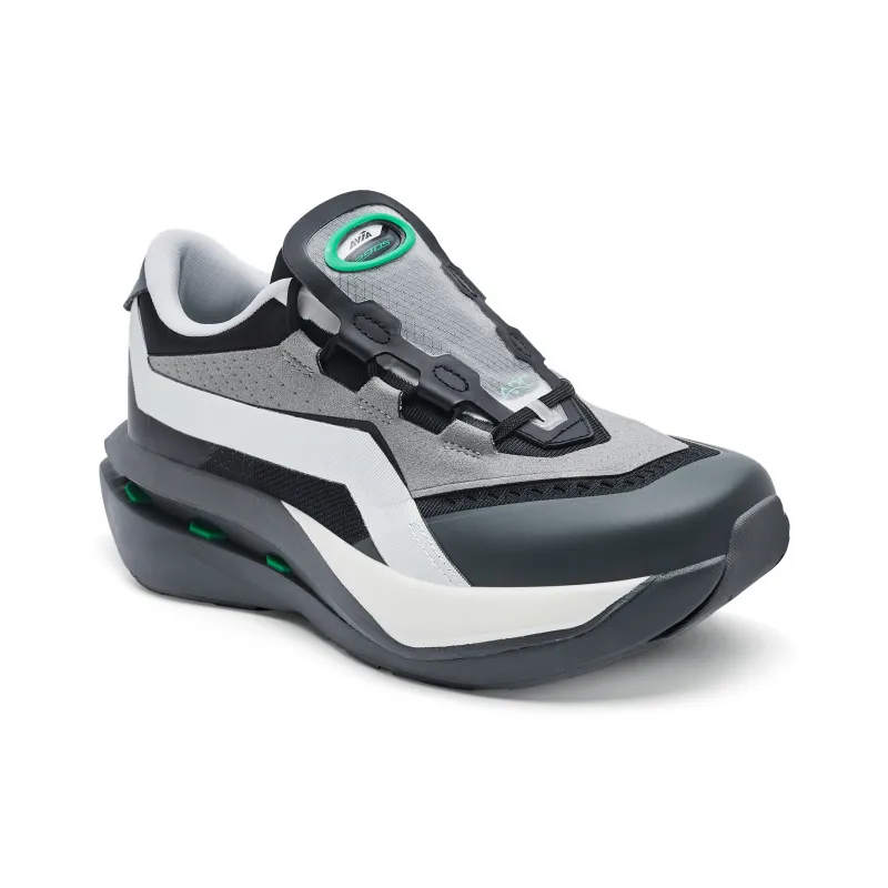 AVIA Sports Life Collection Cushioning Height Increase Low Top Casual Running Shoes Unisex White Black-2