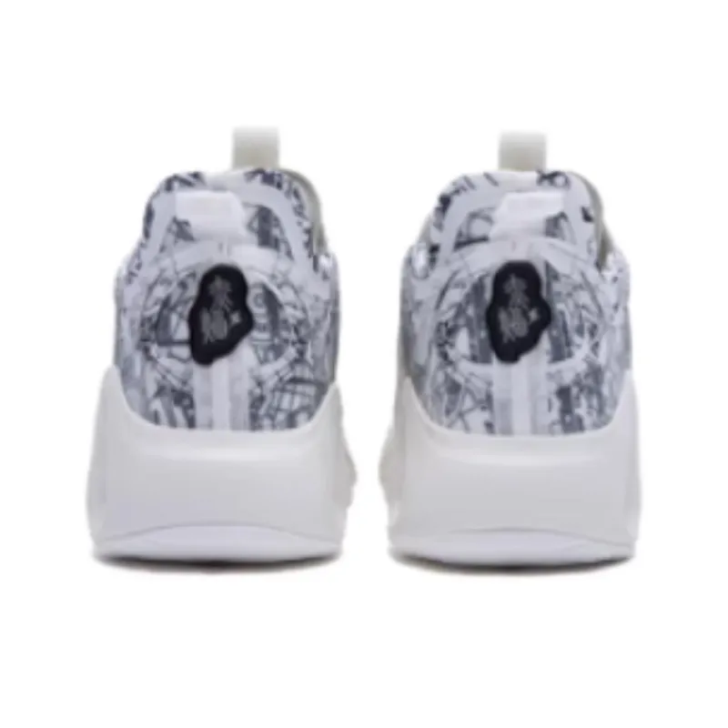 XTEP Red Flame 2.0 Casual Shoes Men Low Top Canvas White/Black-4
