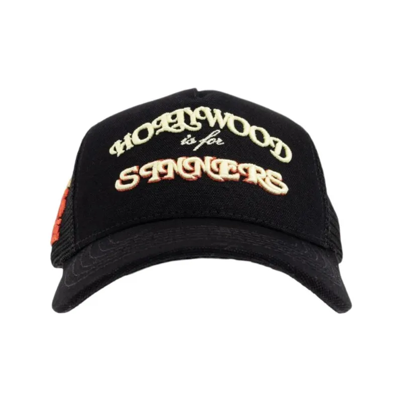 AMIRI 100% Cotton Baseball Caps Men's Black-0