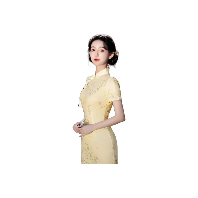 EFCR Cheongsams Women's Yellow-1