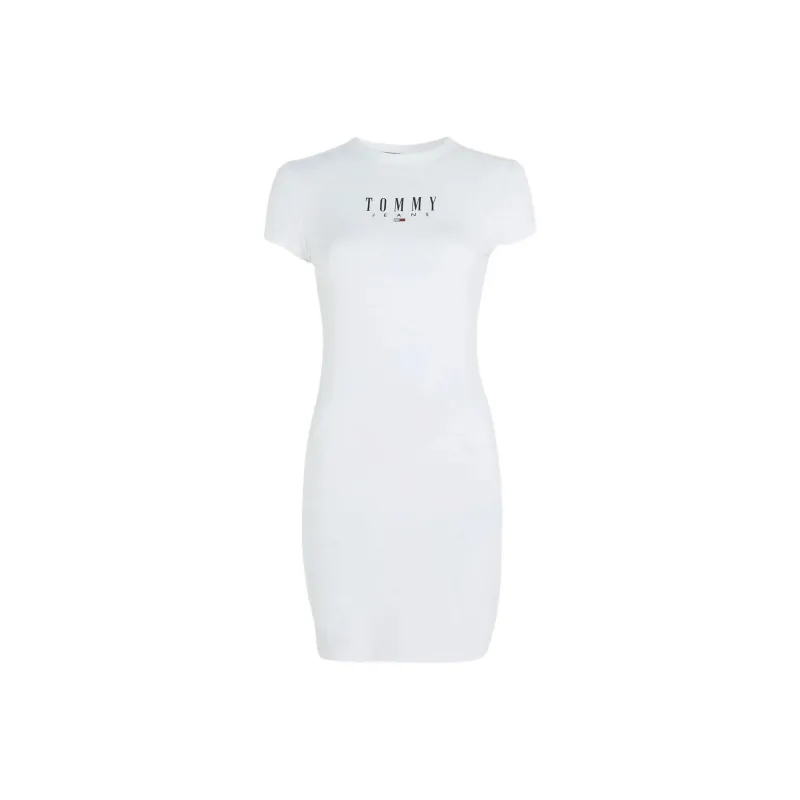 Tommy Hilfiger Short Sleeved Dress Women's White-0