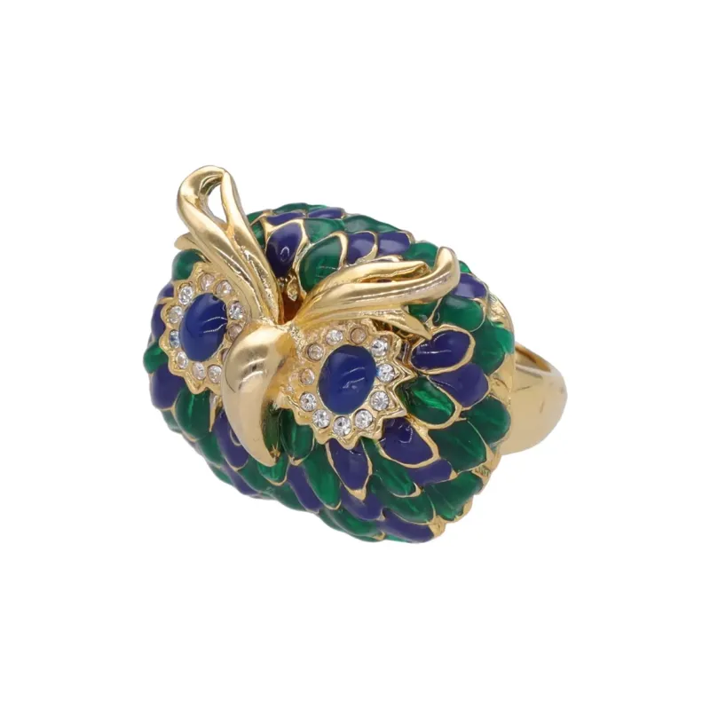 KENNETH JAY LANE Crystal Rings Women's Gold-1