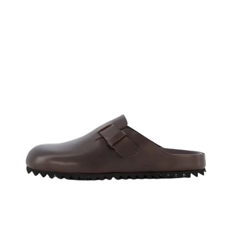 Officine Creative Agorà Closed Toe Slippers Men's Dark Brown-0