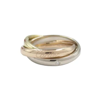 CARTIER 18 Carat Gold, 18 Carat Rose Gold, 18 Carat White Gold, Diamonds Rings Women's Gold