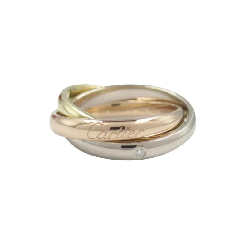 CARTIER 18 Carat Gold, 18 Carat Rose Gold, 18 Carat White Gold, Diamonds Rings Women's Gold-0