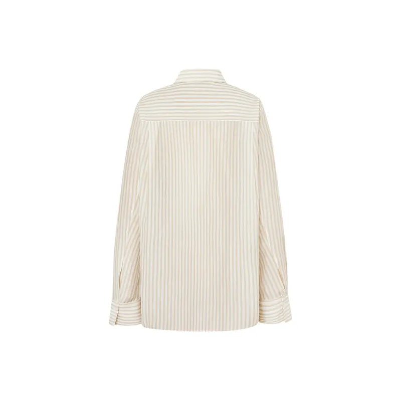 MO&CO Shirts Women's Sand White Stripes-1