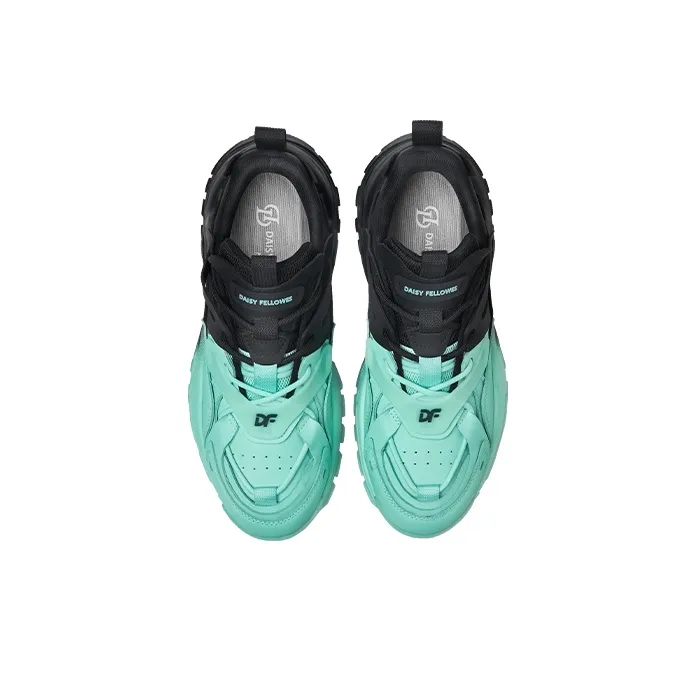 Daisy Fellowes Mango Shoes Low Top Chunky Sneakers Unisex Black Green-6