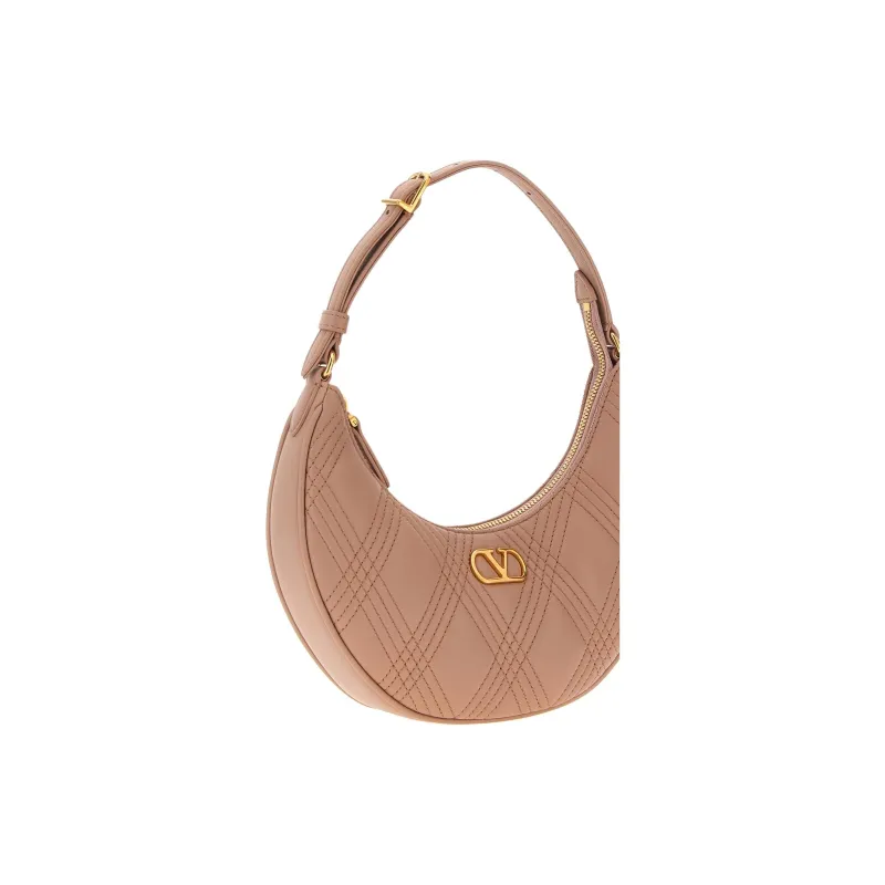 Valentino Sheepskin Shoulder Bag Mini Women's Nude Pink-2