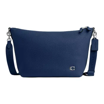 COACH Messenger Leather Messenger Bag, Crossbody Bag, Shoulder Bag Medium Size Men's Dark Blue