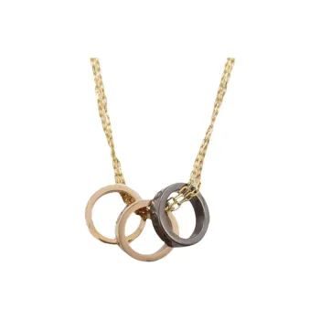 Cartier 2010s 18K Rose Gold Love Diamond Necklace